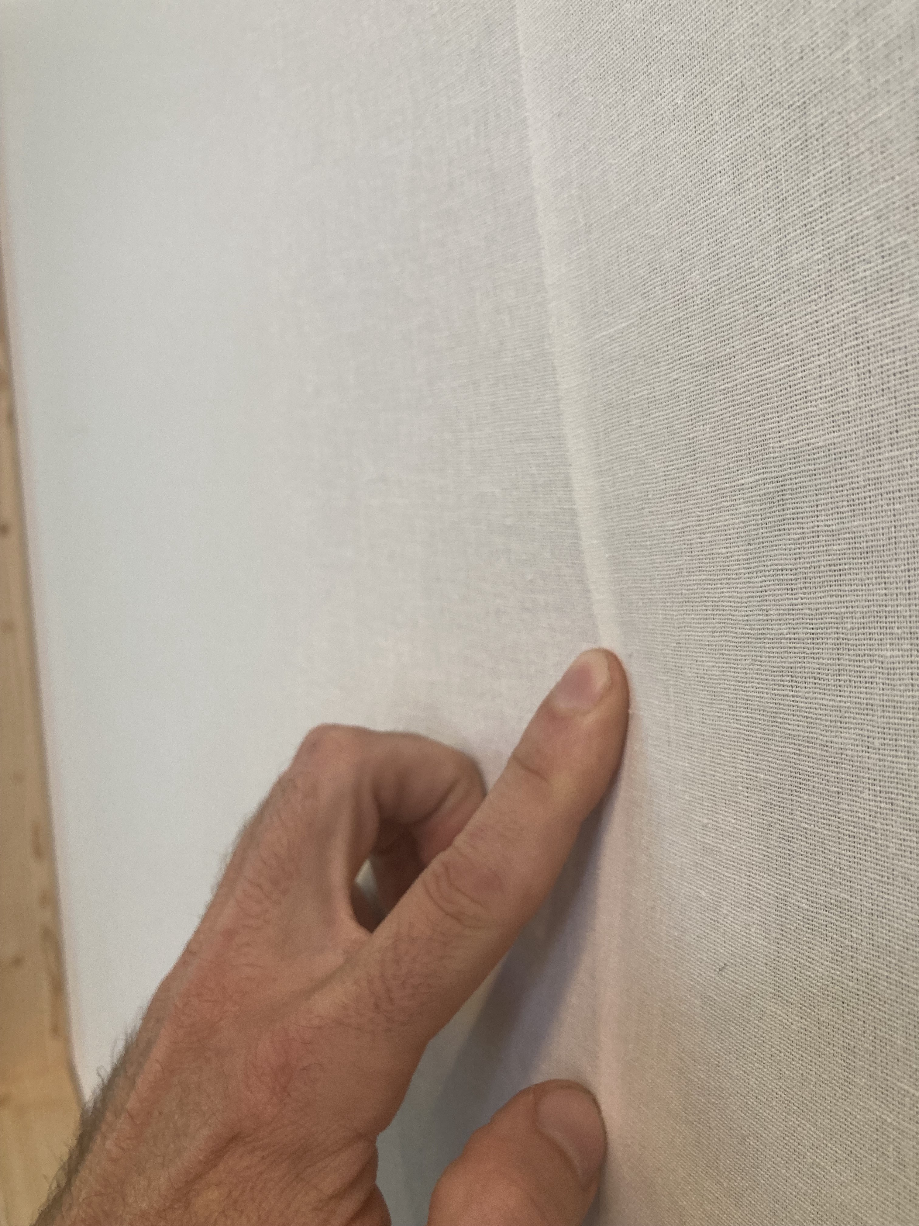 Tissu blanc - gros plan